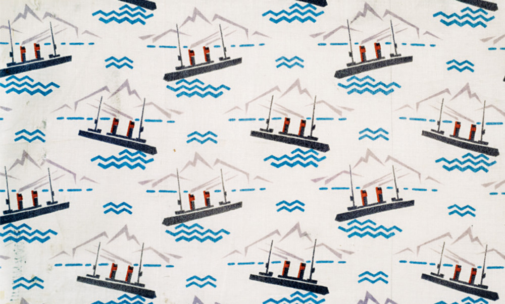 Орнамент для ситца, художник П. Г. Леонов. 