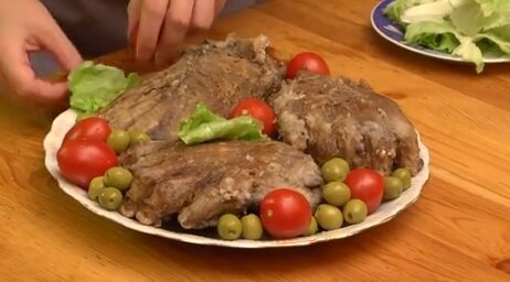Медвежьи лапы варено-жареные