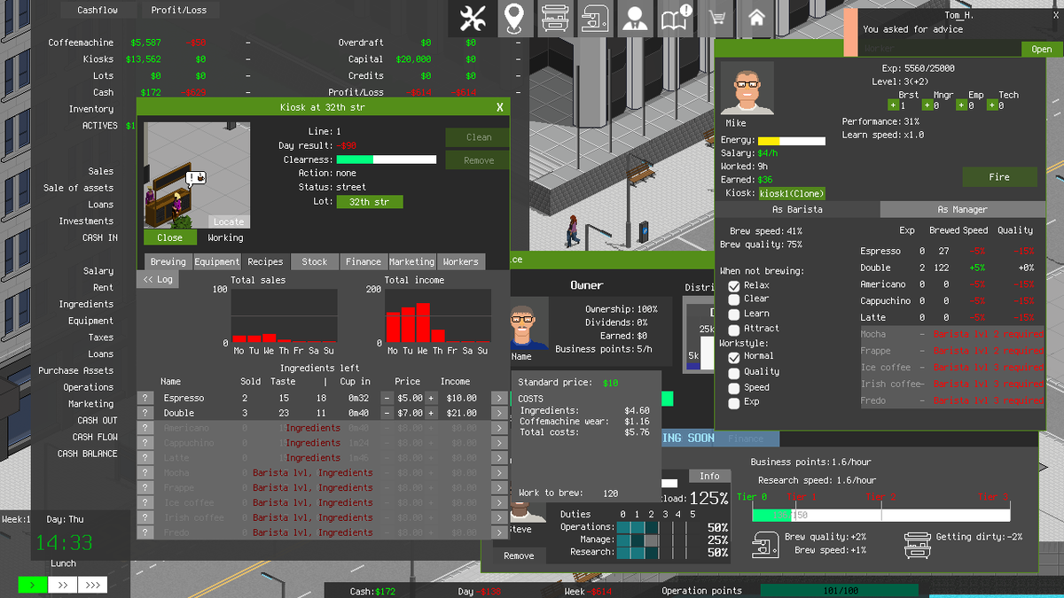 Coffee Biz Tycoon — The Sociopath Software