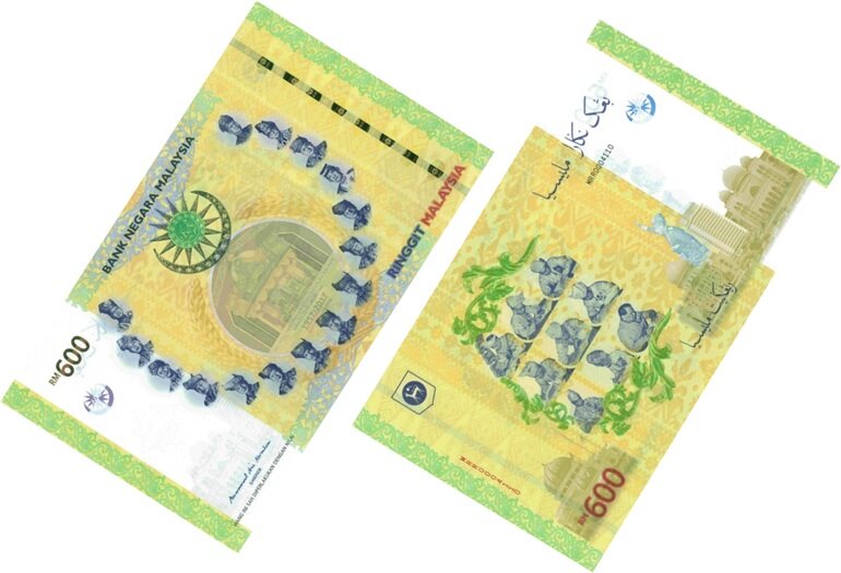 Лицевая и оборотная сторона гигантской банкноты