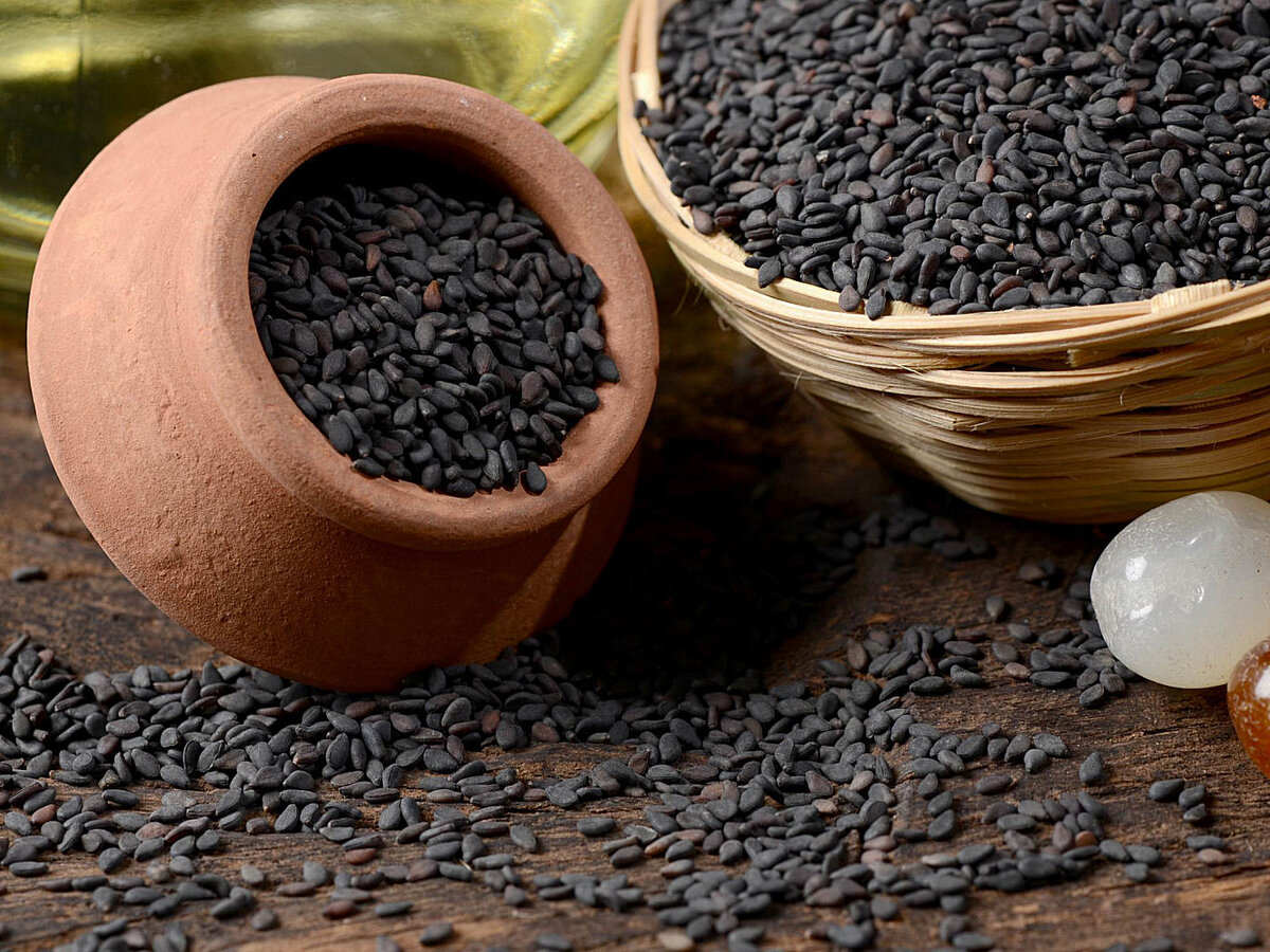 Черный кунжут. Семена