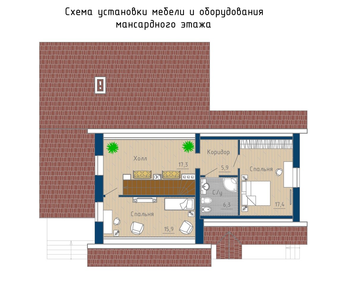 План первого и второго этажа