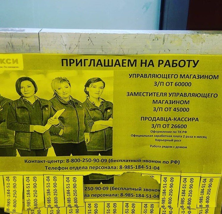 Не хотят работать за копейки. Объявление о приеме на работу Космонавтов