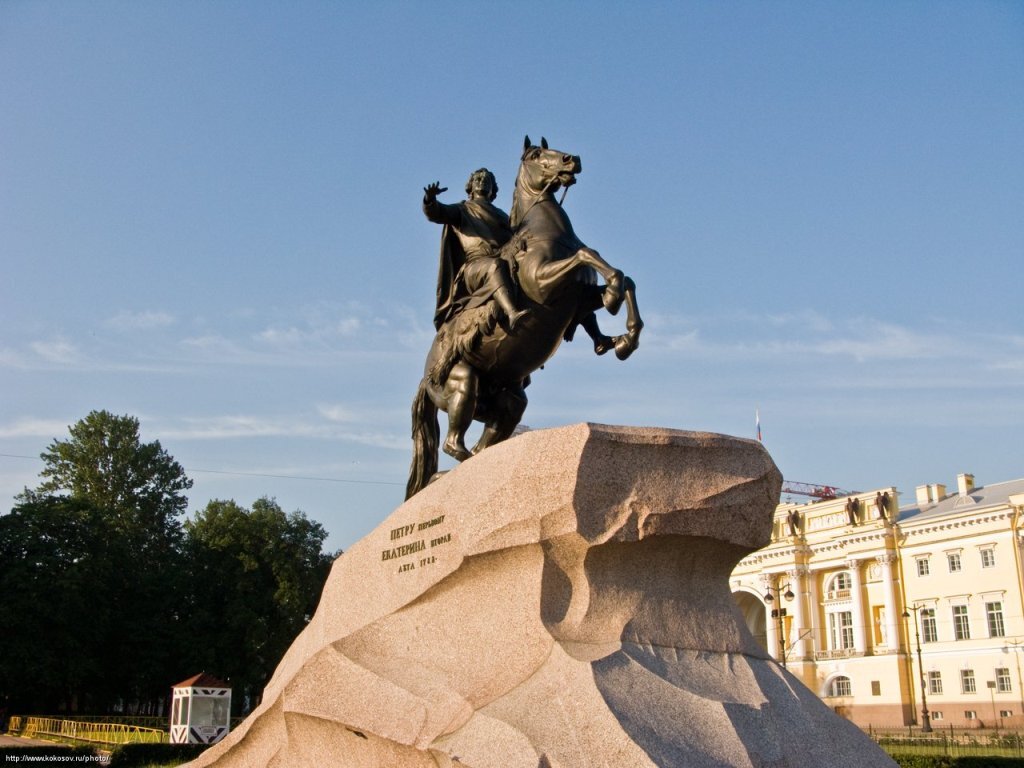 Фото памятник петру первому санкт петербург