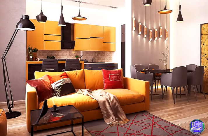 обратите внимание, как жёлтые цвета влияют на интерьер