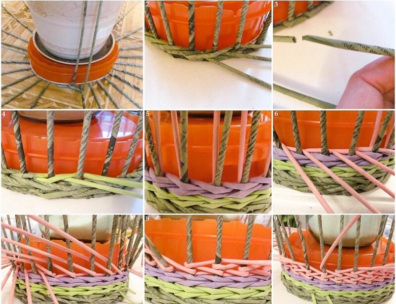 Газетная лоза: как изготовить заготовки для плетения