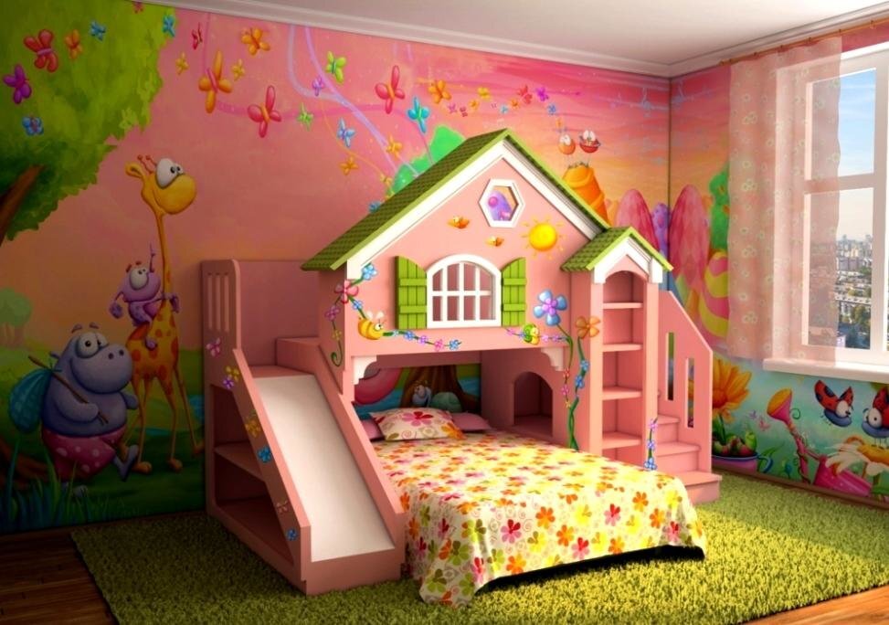 3 комнатка. Кровать домик для девочки. Детская спальня для девочки. Комната для девочки 6 лет. Комната для девочки 5 лет.