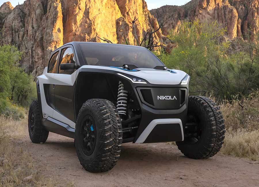 Электро UTV Nikola NZT оснащен четырьмя двигателями - по одному на колесо, каждый из которых имеет независимое управление с различными настройками крутящего момента. 