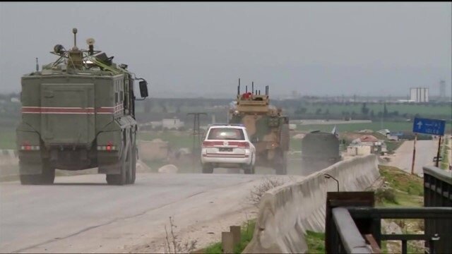 смешанный  русско-турецкий конвой на трассе М-5