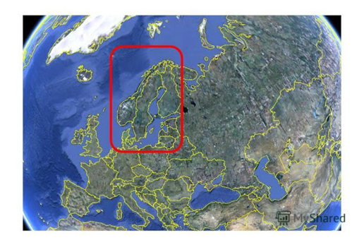                                    Скандинавский полуостров на карте