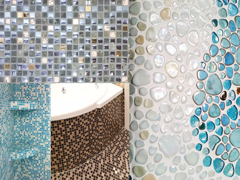 Мозаика в интерьере ванной и кухни
