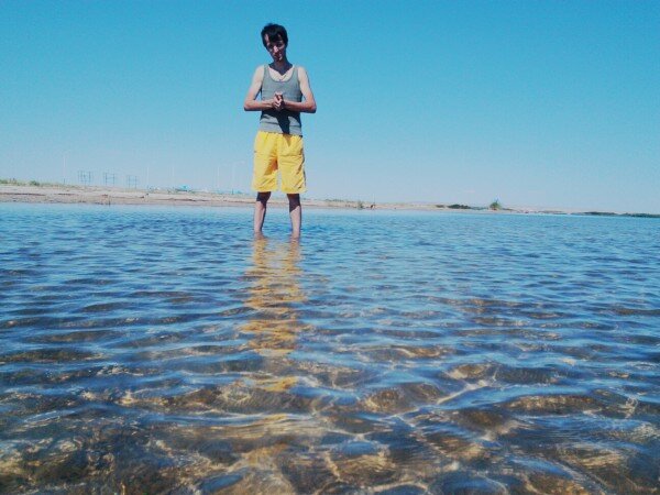 До плотины в Аральское море