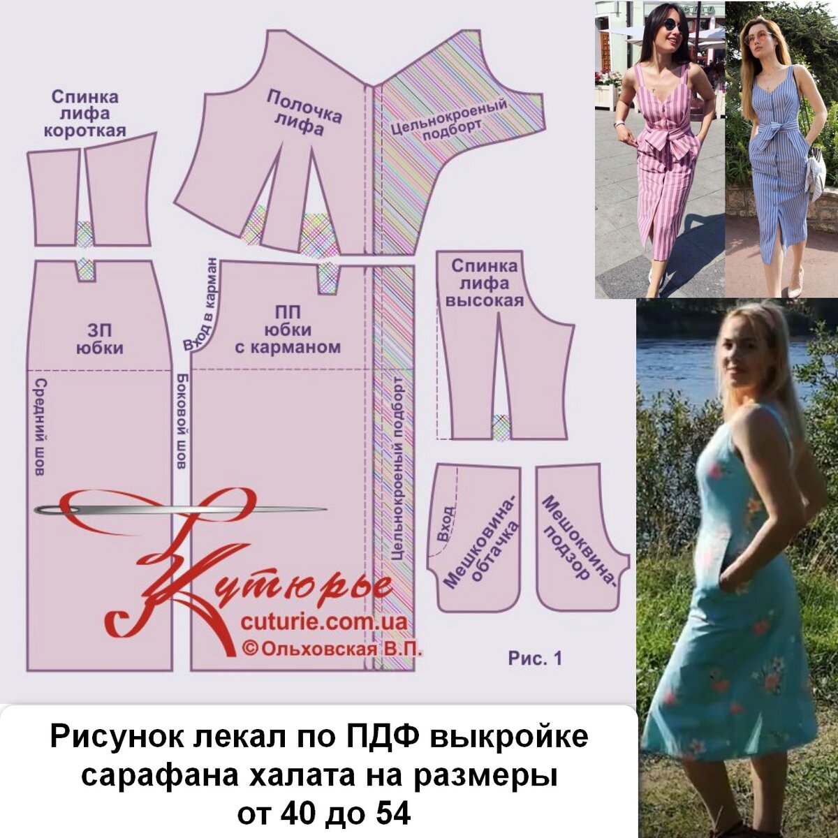 Лекала распечатываются в принтере или плоттере на листах бумаги А4 - А0