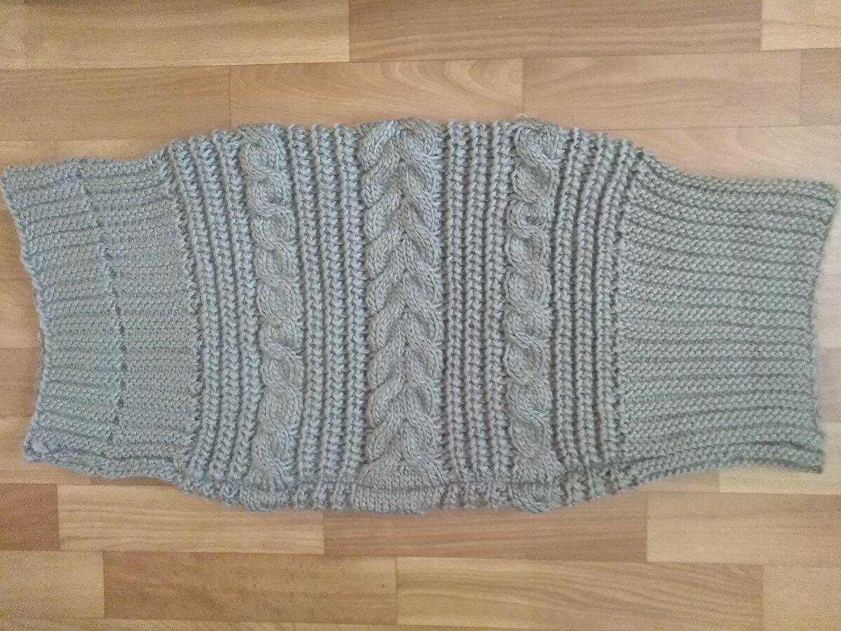 Шарф-хомут крупной вязки