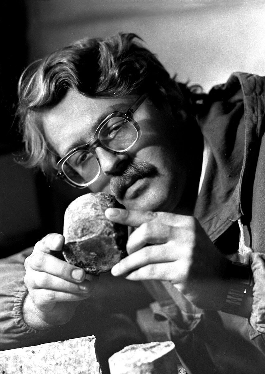 На геологической практике.Фото Эдгара Брюханенко