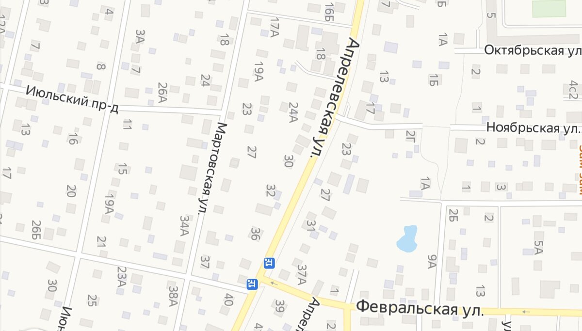 Скрин карты Апрелевки