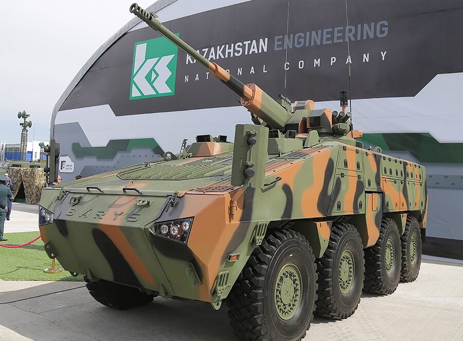 Казахстанский БТР «Барыс» с российским ДУБМ АУ-220М. Источник изображения, сайт bastion-opk.ru