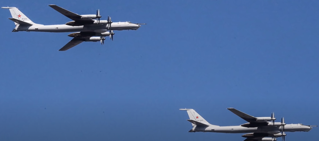 Ту-95 РЦ.Полет в паре