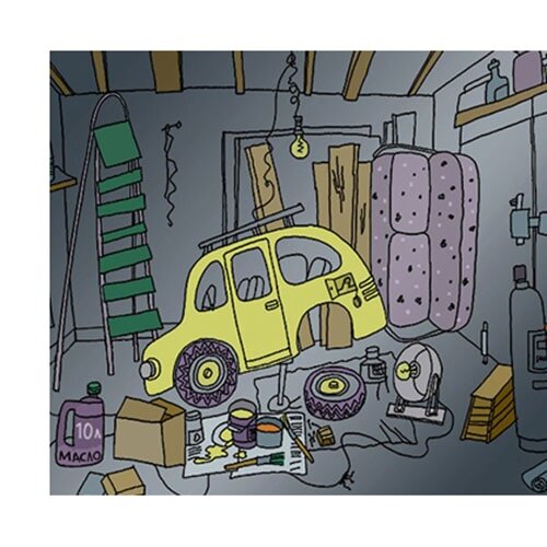 Нарушение пожарной безопасности в гараже(источник изображения tt-snab.ru)