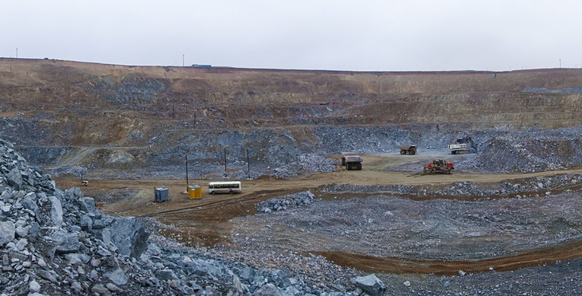 Урановые рудники в одной из бывших республик СССР