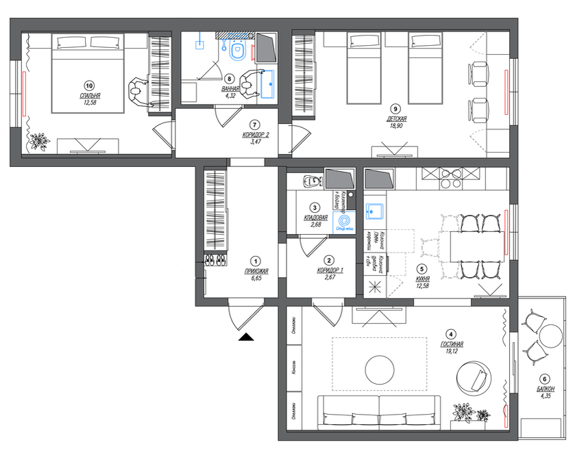 Планировка квартиры