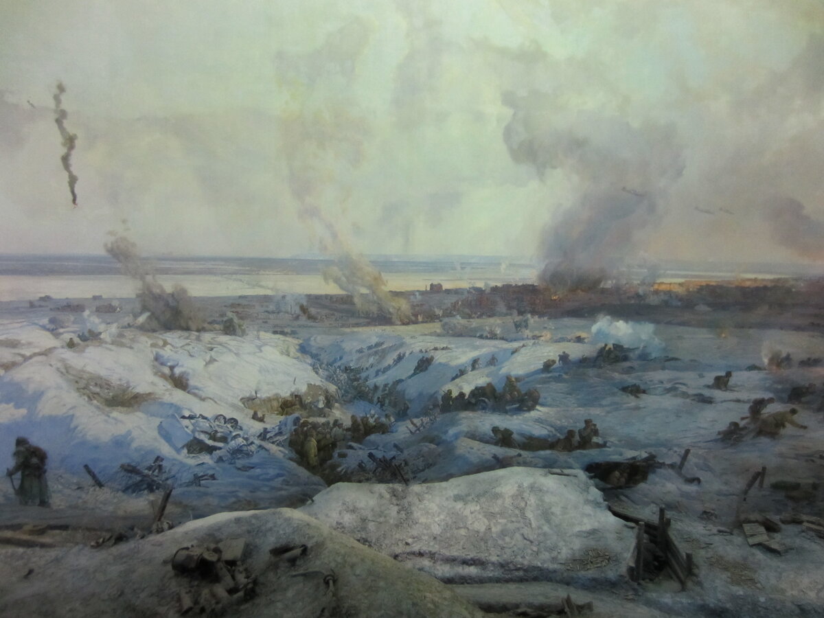 Инсталляция Сталинградской битвы в музее-панораме в Волгограде. Автор фото Волкова Татьяна