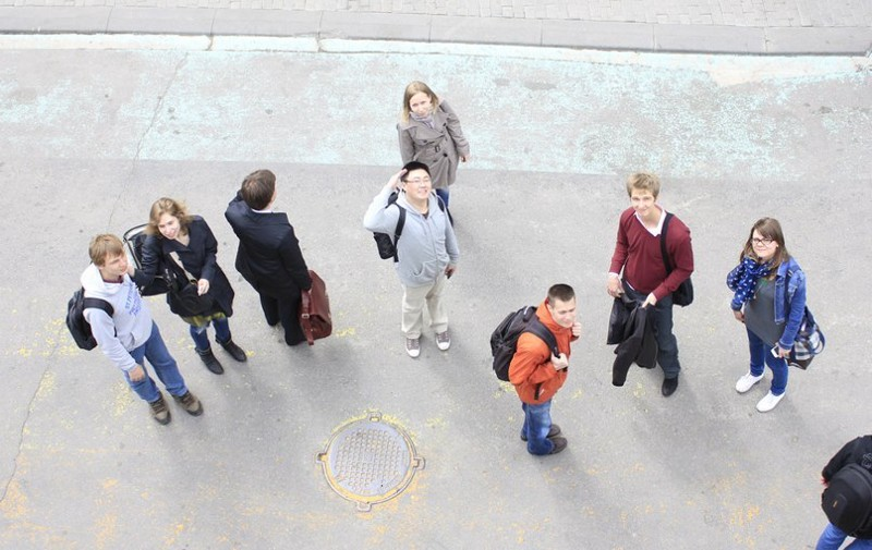 Студенты петербургских вузов - участники программы Game|Changers на выездном исследовании в московском институте "Стрелка". 2012г.