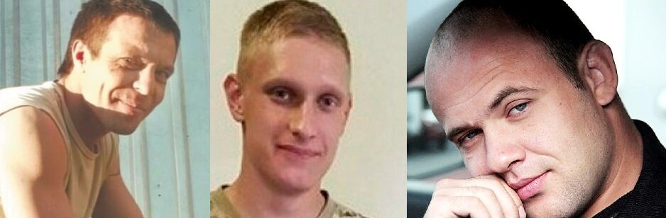 Жертвы этнопреступников - Владимир Грушин, Никита Белянкин и Сергей Чуев. 