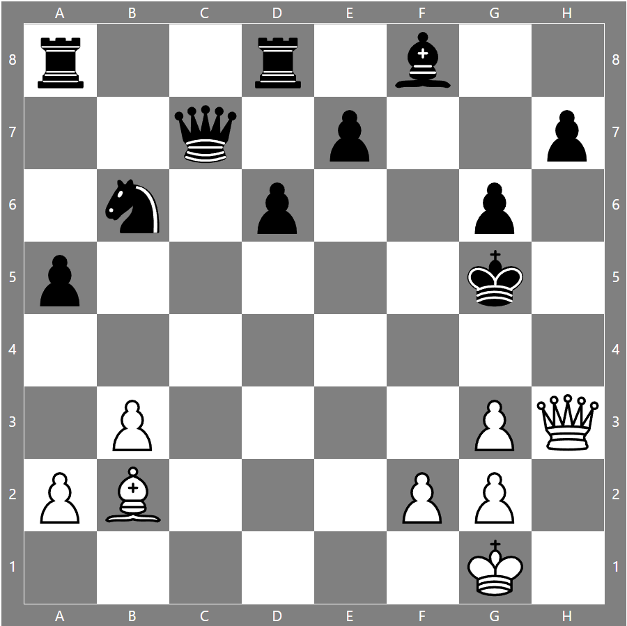 Ход белых. Мат в 1 ход. 