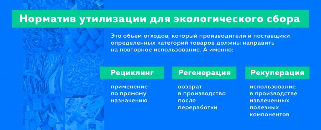 Нормативы утилизации отходов от использования товаров. Утилизационный и экологический сбор.