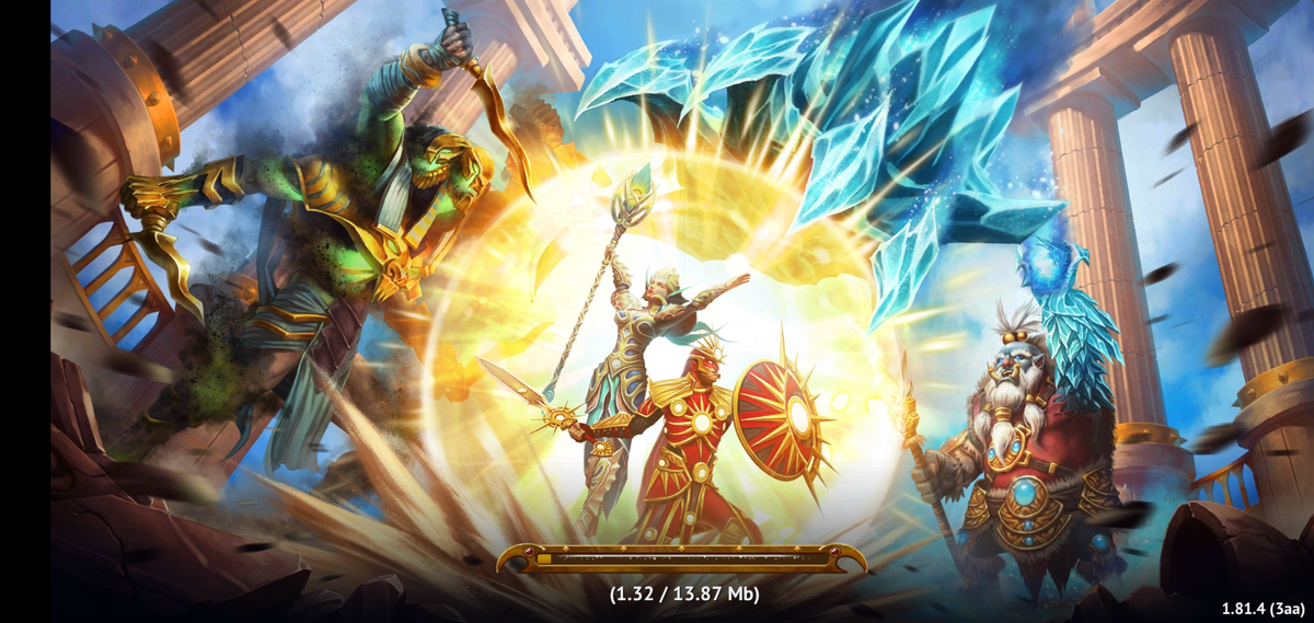 Фото автора. Загрузочный экран.