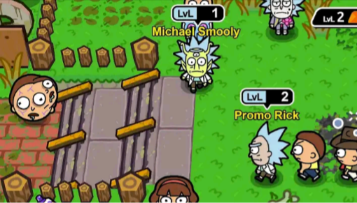 Фрагмент из игры "Rick and Morty". 