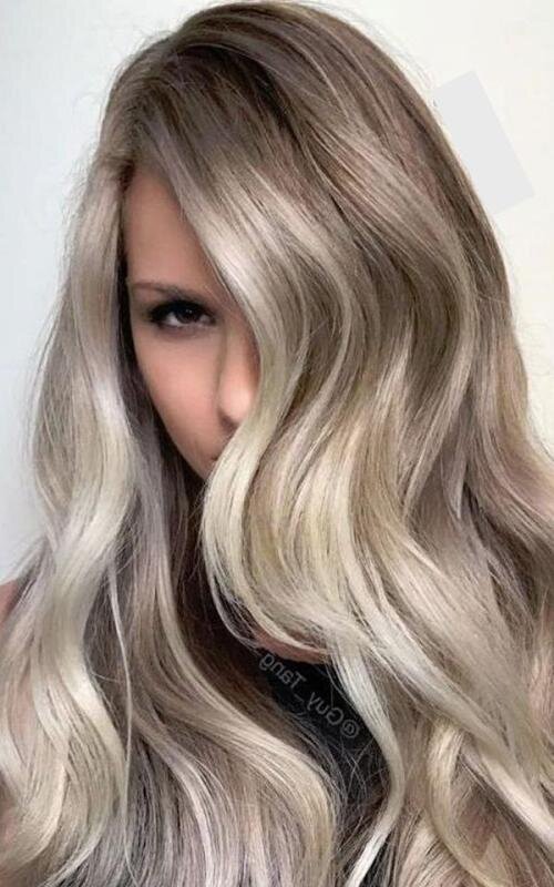 Пепельно-серебристый цвет волос