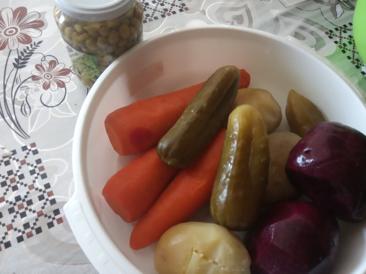 У меня набор продуктов традиционный.