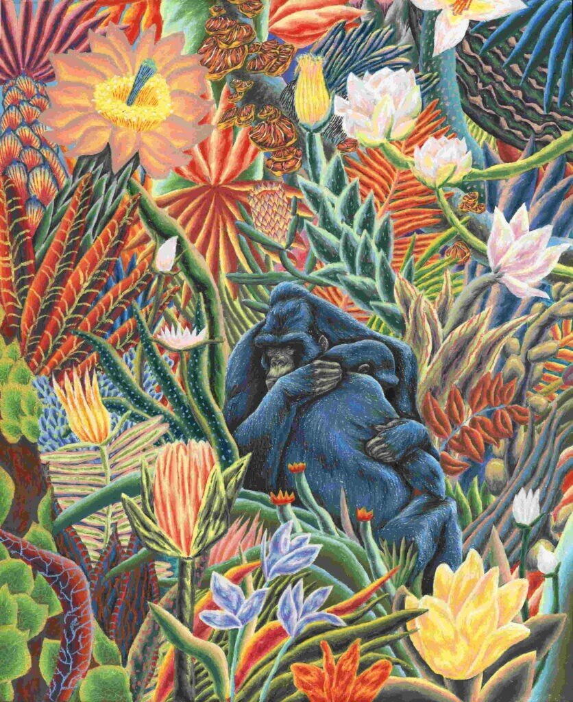 Gorriras (Вика Когай, 2020, пастель, 73 × 60). Источник: Sample