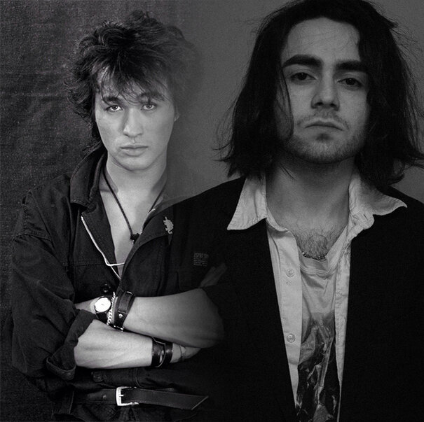 Коллаж Слева В.Цой , Справа А.Магамадов (LIZER)