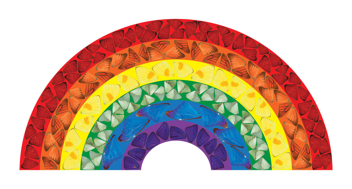 Дэмьен Херст, «Butterfly Rainbow», 2020.