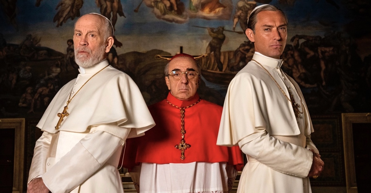 Постер к сериалу "Новый папа".