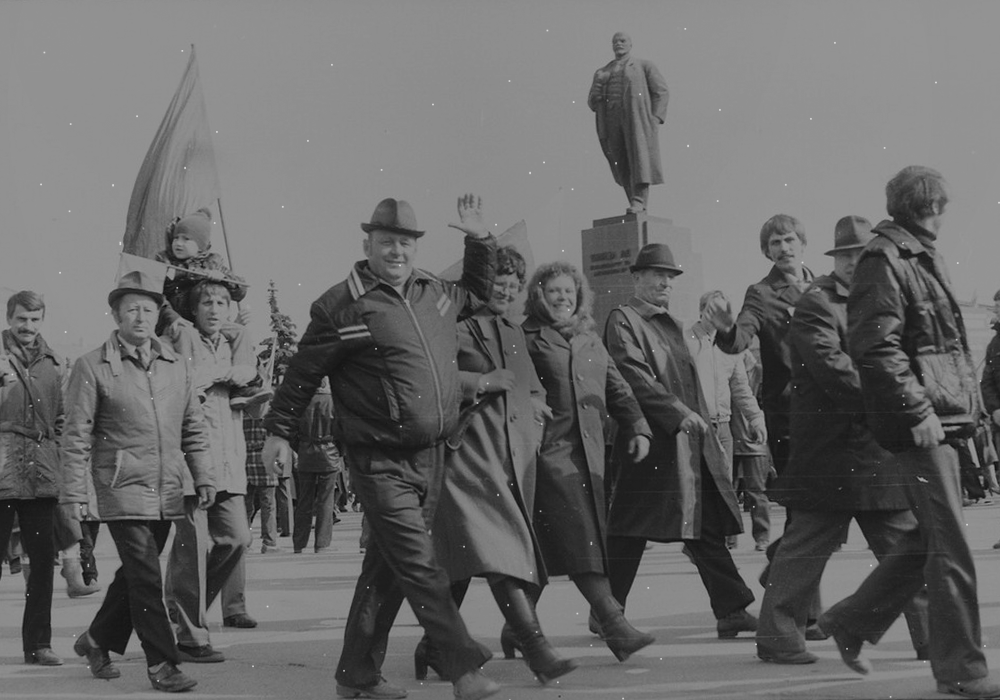 Первомайская демонстрация. В едином порыве....