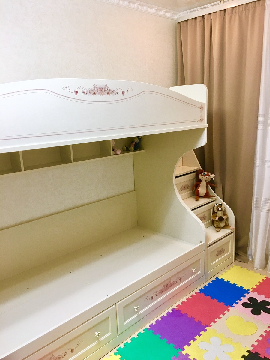 Кровать такая же ,но мы ее еще не собрали ,взяла фотку с сайта)