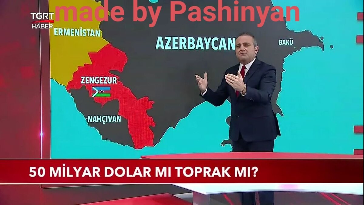 Вот турецкий телеканал воспроизвел карту Армении