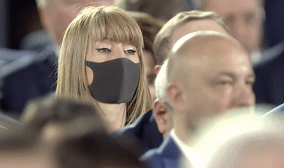 Упс! Кадр трансляции с kremlin.ru