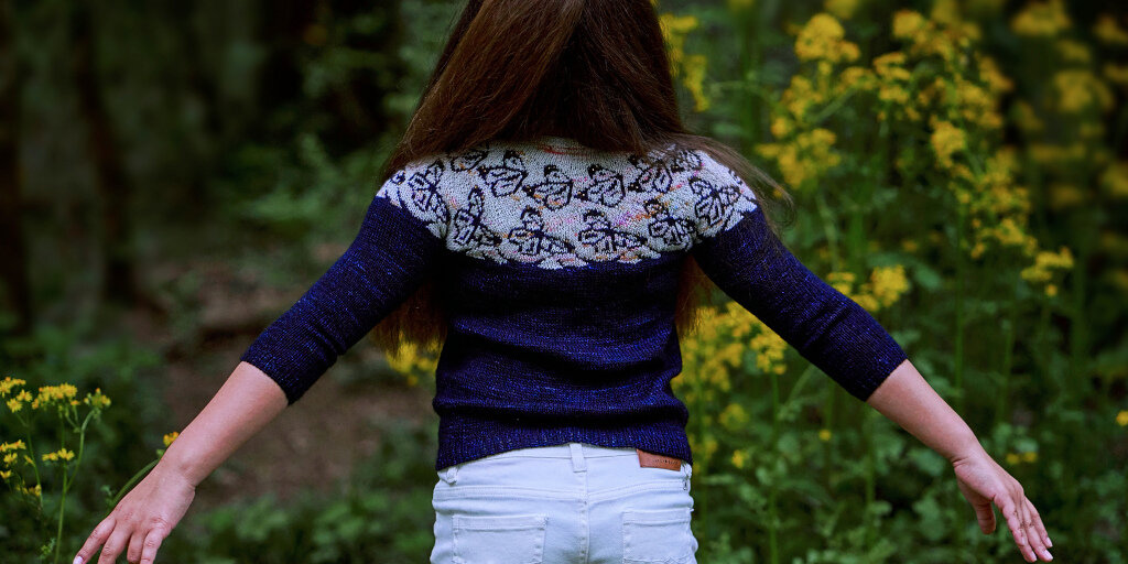 Детский пуловер спицами. 