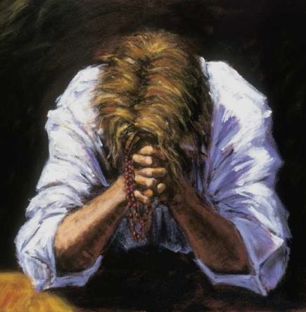 В позе было отчаяние.