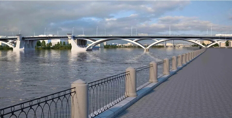 Проект нового моста через неву в невском районе