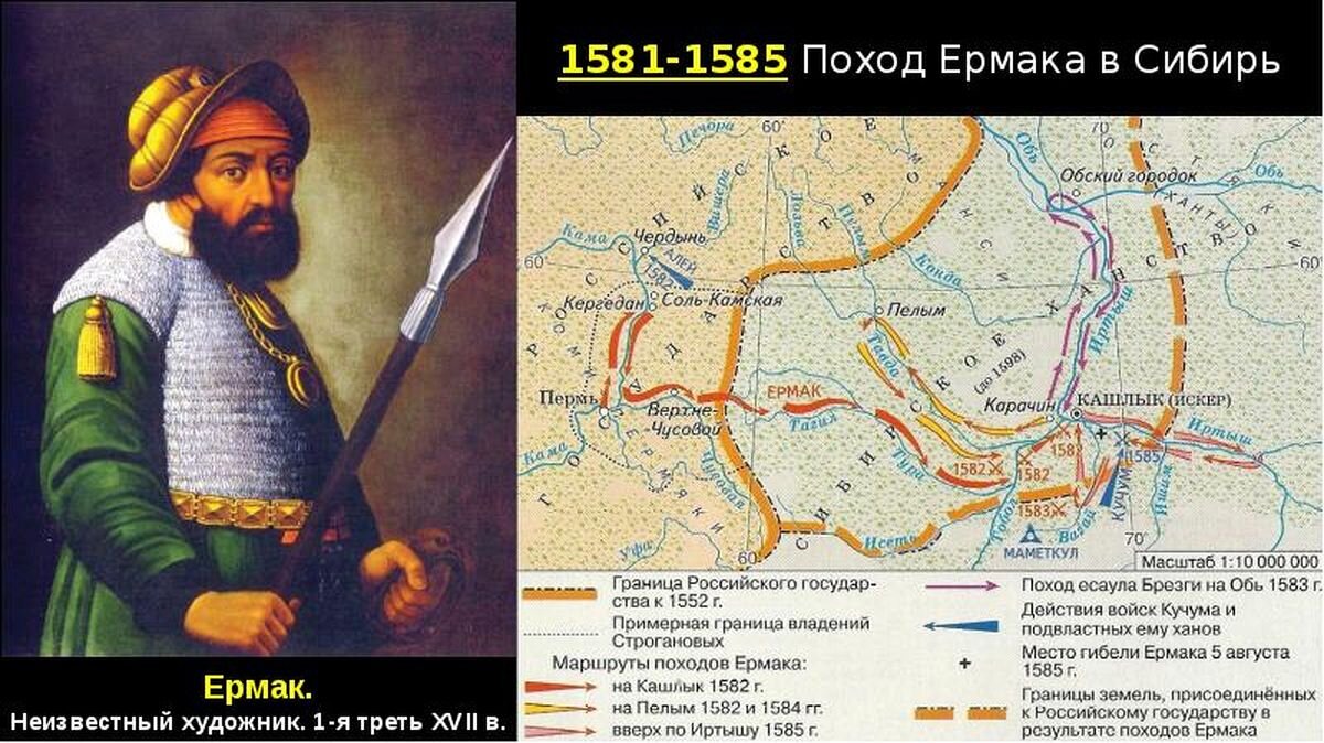 Против кого был поход. Поход Ермака в Сибирь 1581-1585. Карта похода Ермака в Сибирь в 1582-1585.