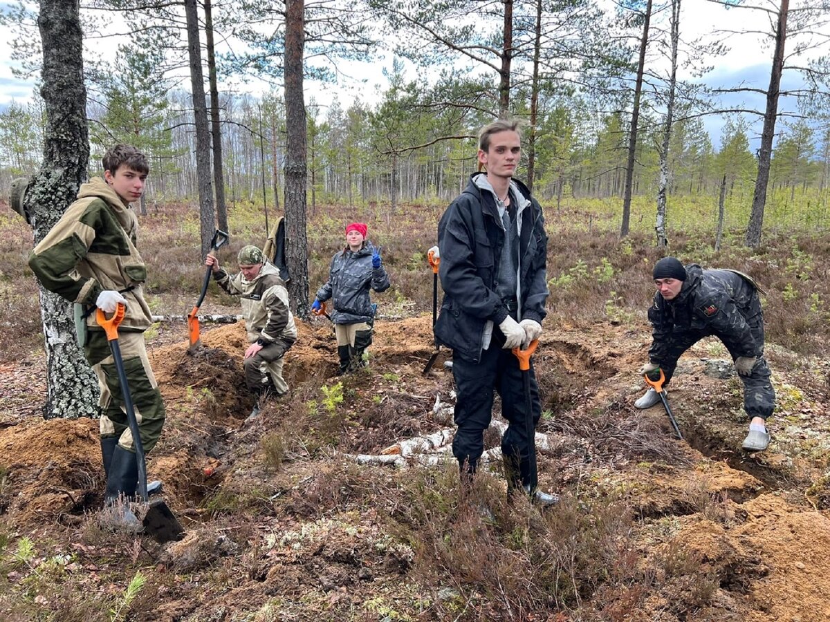 Поднятие останков.