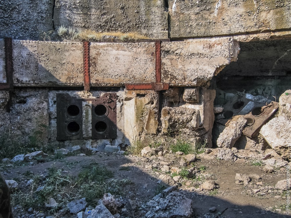 В колодце второй башни береговой батареи 35