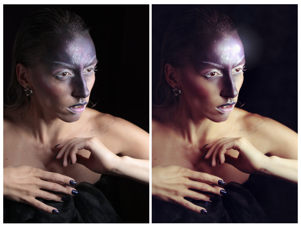 до/после Фотограф - Елена Соловьёва, модель, грим, ретушь - Татьяна Карпович, маникюр - Сенди Сиссе