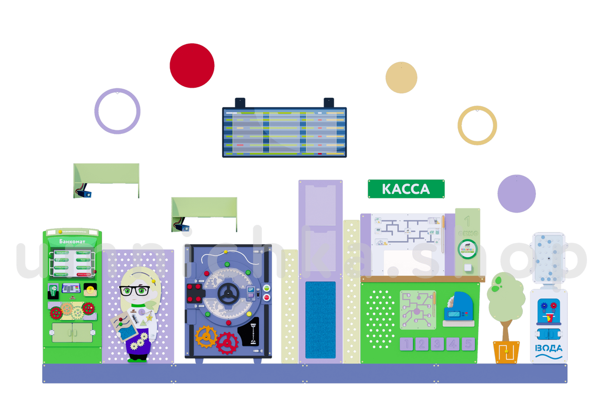 Как научить финансовой грамотности дошкольников?Рассказываем о  декоративно-развивающей панели «Офис банка» | ТПК Умничка | Дзен
